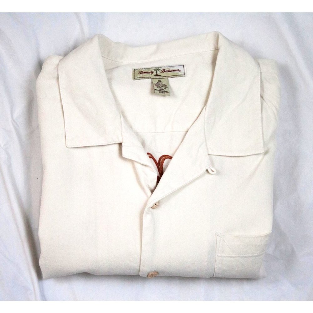 Tommy Bahama "Poker Pirate" Mens Short Sleeve Butt - Picture 6 of 7